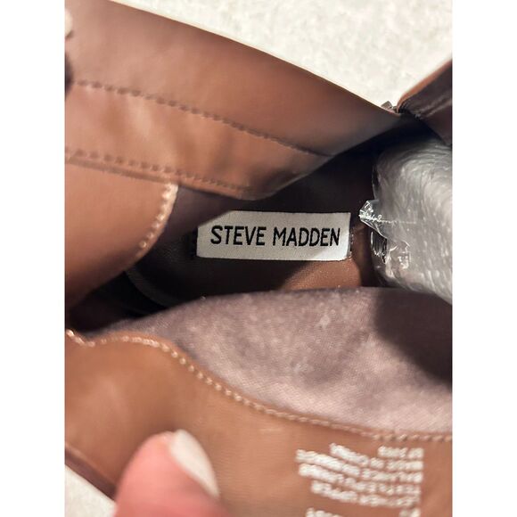 ***SOLD*** STEVE MADDEN Aidan Brown Suede Ankle Boots - Size 8M - Picture 8 of 14